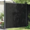 Image de vidaXL Panneaux de Clôture Barrière de Protection Brise-vue Écran dIntimité de Terrasse Jardin Patio Extérieur Gris 4003980