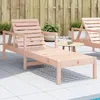 Image de vidaXL Chaise Longue Transat avec Dossiers Réglables et Accourdoirs Bain de Soleil Jardin Piscine Terrasse Extérieur Bois 832541