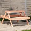 Image de vidaXL Table de Pique-nique Table à Manger Rectangulaire Meuble de Camping Jardin Terrasse Patio Extérieur Moderne Bois 832570