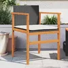 Image de vidaXL Lot de 2 Chaises de Jardin avec Coussins Sièges avec Accoudoirs Fauteuils de Terrasse Patio Moderne Noir Résine 368711