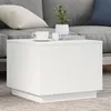 Image de vidaXL Table Basse avec Lumières LED Bout de Canapé Table dAppoint Meuble de Salon Salle de Séjour Maison Intérieur 839868