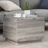 Image de vidaXL Table Basse avec Lumières LED Bout de Canapé Table dAppoint Meuble de Salon Salle de Séjour Intérieur Moderne 839873