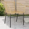 Image de vidaXL Chaises de jardin lot de 2 marron résine tressée siège de jardin siège dextérieur chaise dextérieur siège de 369099