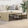 Image de vidaXL Tables Basses Gigognes 2 pcs Bouts de Canapé Tables dAppoint Salon Salle de Séjour Intérieur Moderne Chêne 845332