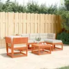 Image de vidaXL Salon de Jardin avec Coussins 5 pcs Canapés de Patio Ensemble de Meubles Mobilier de Terrasse Extérieur Cire 3216922