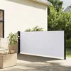 Image de vidaXL Auvent latéral rétractable blanc 117x300 cm écran d’intimité de jardin brise-vue de balcon écran dextérieur 4004286