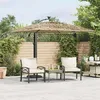 Image de vidaXL Parasol de jardin avec mât en acier marron 290x290x238 cm 4005082