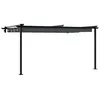 Image de Tonnelle murale rétractable - vidaXL - Anthracite - Protection UV - Résistant à leau - Structure en acier