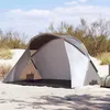 Image de vidaXL Tente de plage 2 personnes gris escamotable imperméable tente tente de jardin abri extérieur tente de camping 4004160