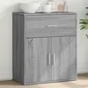 Image de vidaXL Buffet sonoma gris 60x31x70 cm bois dingénierie armoire de rangement meuble dentrée meuble dappoint meuble de 840469