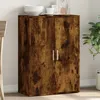 Image de vidaXL Buffet Armoire Latérale avec Étagères et Portes Meuble de Rangement Salon Salle de Séjour Intérieur Moderne Chêne 840489