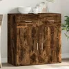 Image de vidaXL Buffet Armoire Latérale avec Tiroirs et Portes Meuble de Rangement Salon Salle de Séjour Intérieur Moderne Chêne 840524