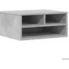 Image de Support dimprimante - vidaXL - 840593 - Bois dingénierie - Gris béton - 49x40x225 cm