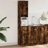 Image de vidaXL Armoire de cuisine chêne fumé 35x50x180 cm bois dingénierie placard de cuisine unité de cuisinette armoire de 840762