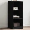Image de vidaXL Garde-robe noir 48x41x102 cm bois dingénierie armoire de rangement organisateur de garde-robe armoire placard 840829