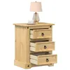 Image de vidaXL Table de chevet Corona 53x39x66 cm bois de pin massif 4005659