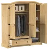 Image de vidaXL Garde-robe Corona 1515x52x170 cm bois de pin massif placard garde-robe de chambre organisateur de placard 4005663
