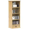 Image de vidaXL Armoire à CD Corona 40x30x110 cm bois de pin massif unité de rangement cd armoire de rangement cd meubles de 4005683