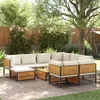 Image de vidaXL Salon de jardin avec coussins 10 pcs bois dacacia solide 3214923