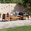Image de vidaXL Salon de jardin avec coussins 5 pcs Bois dacacia solide ensemble de canapés dextérieur canapé modulable canapé 3214862