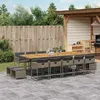 Image de vidaXL Salon de jardin avec coussins 13 pcs beige résine tressée 3217339
