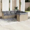 Image de vidaXL Salon de jardin avec coussins 8 pcs beige résine tressée 3218589