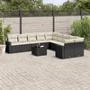 Image de Salon de jardin - vidaXL - 11 pcs - Résine tressée - Coussins confortables - Design modulaire