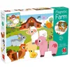 Image de Jeu magnétique - Goula - Ferme magnétique - 12 animaux en bois - 2 toiles de fond - Éducatif et créatif