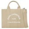 Image de Karl Lagerfeld Rue St-Guillaume - Sac cabas taille moyenne Beige-Fonce A1W50010-2FT