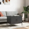 Image de vidaXL Table Basse Table dAppoint avec Pieds Bout de Canapé avec Porte Meuble de Rangement Salle de Séjour Noir 843030