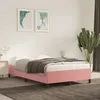 Image de vidaXL Cadre de lit sans matelas rose 120x190 cm velours 3269656