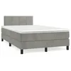 Image de vidaXL Sommier à Lattes de Lit avec Matelas Lit Rembourré Lit Double Lit Adulte de Chambre à Coucher Intérieur Moderne 3269837