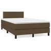 Image de vidaXL Sommier à lattes de lit matelas et LED marron foncé 120x190 cm 3270035