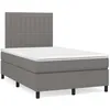 Image de vidaXL Sommier à lattes de Lit avec Matelas et LED Lit Rembourré Lit Double Lit Adulte de Chambre à Coucher Intérieur 3270212