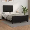 Image de vidaXL Cadre de Lit avec Tête de Lit Lit Rembourré Lit Double Lit Adulte de Chambre à Coucher Intérieur Moderne Noir 3270554