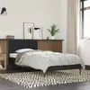 Image de vidaXL Cadre de Lit Sommier à Lattes Lit Adulte Lit Simple de Chambre à Coucher Intérieur Noir 100x200 cm Bois 845522