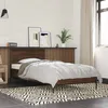 Image de vidaXL Cadre de Lit Sommier à Lattes Lit Adulte Lit Simple de Chambre à Coucher Intérieur Chêne Marron 90x190 cm Bois 845566