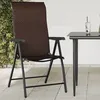 Image de vidaXL Lot de 8 Chaises Pliables de Jardin Sièges de Terrasse Chaises de Balcon Meubles de Patio Extérieur Marron Résine
