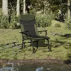 Image de vidaXL Chaise de pêche avec accoudoir pliable vert 4006416