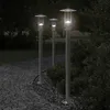 Image de vidaXL Lampadaire dextérieur argenté 100 cm acier inoxydable éclairage au sol dextérieur éclairage au sol de jardin 4006351