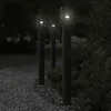 Image de vidaXL Lampadaire dextérieur noir 110 cm acier inoxydable éclairage au sol dextérieur éclairage au sol de jardin 4006363