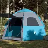 Image de vidaXL Tente de camping cabine 4 personnes bleu libération rapide tente abri de camping abri de jardin tente de jardin 4005333
