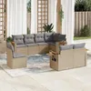 Image de vidaXL Salon de jardin avec coussins 8 pcs beige résine tressée 3259406