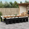 Image de vidaXL Salon de jardin avec coussins 4 pcs beige résine tressée 368730