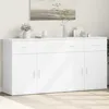 Image de vidaXL Buffets 2 pcs blanc 79x38x80 cm bois d'ingénierie armoire de rangement meuble dentrée meuble dappoint meuble de 3276616