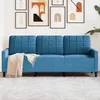 Image de vidaXL Canapé à 3 places Bleu 180 cm Velours 4007643