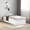 Image de vidaXL Cadre de lit sans matelas blanc 75x190 cm bois dingénierie 841986