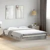 Image de vidaXL Cadre de lit gris béton 140x200 cm bois dingénierie meuble de chambre à coucher sommier lit de palette lit lit 842024