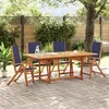 Image de vidaXL Chaises pliables de jardin lot de 4 bois dacacia et textilène chaise de jardin siège d extérieur chaise de 3279241