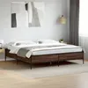 Image de vidaXL Cadre de Lit Lit Double avec Sommier à Lattes Lit Adulte avec Pied Chambre Moderne Chêne Marron 180x200 cm Bois 3279786
